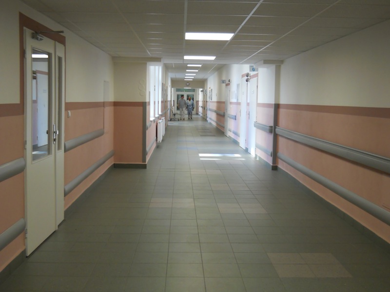 Nemocnice Písek - chodba