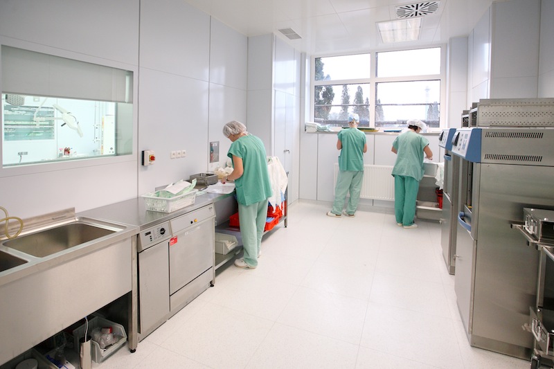 Nemocnice Tábor - operační sály - sterilizace