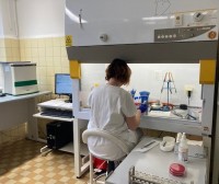 Exkurze studentů v mikrobiologické laboratoři v Nemocnici Tábor, a.s.